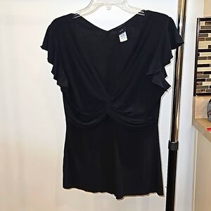 j.t.b. cap sleeve v-neck top